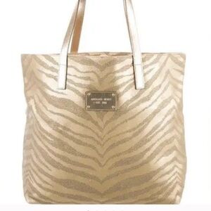 Michael Kors Metallic Zebra Tote